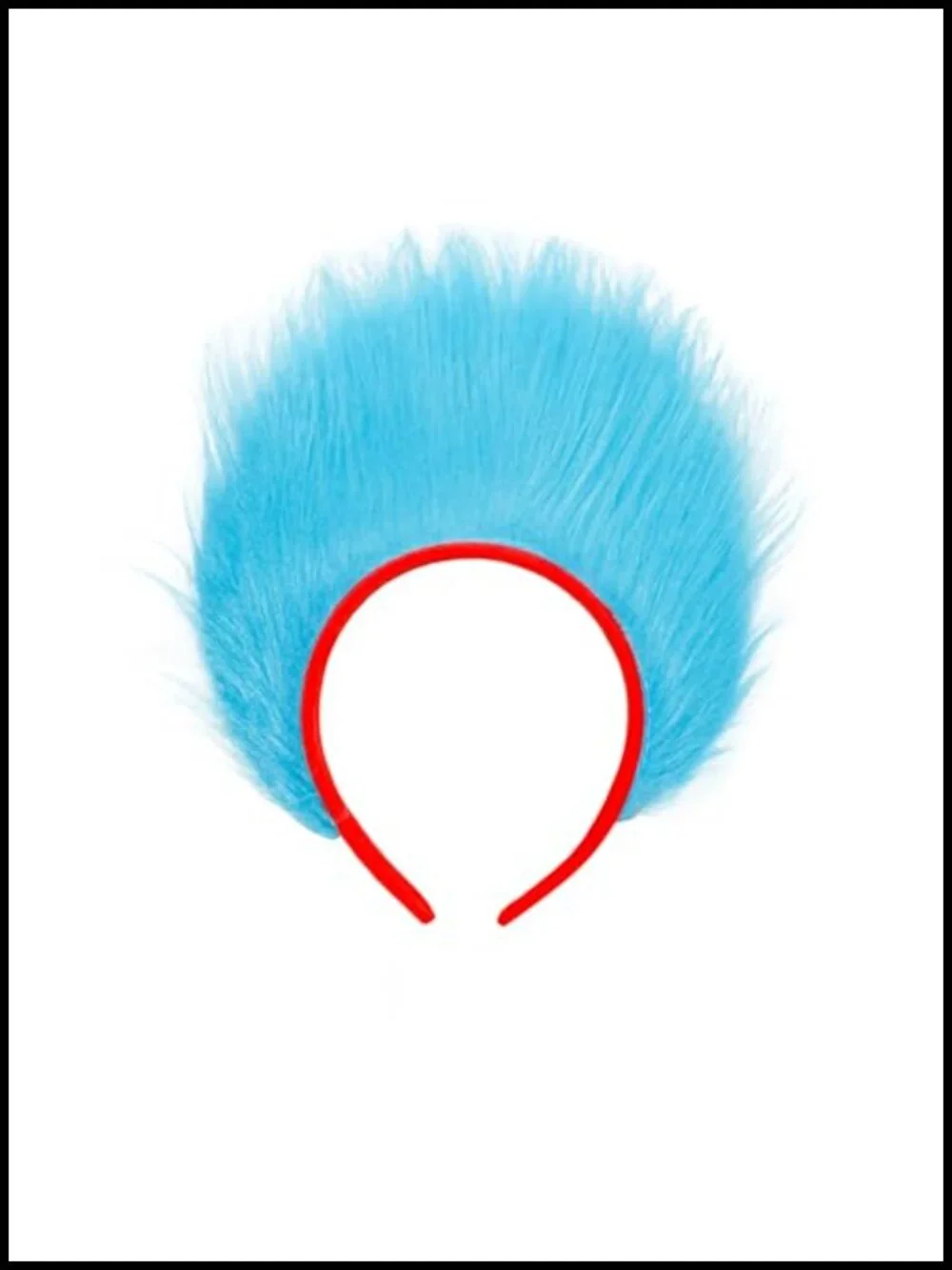 3 Pack Blue Furry Headband Plush Gloves Set Halloween Costume Accessories